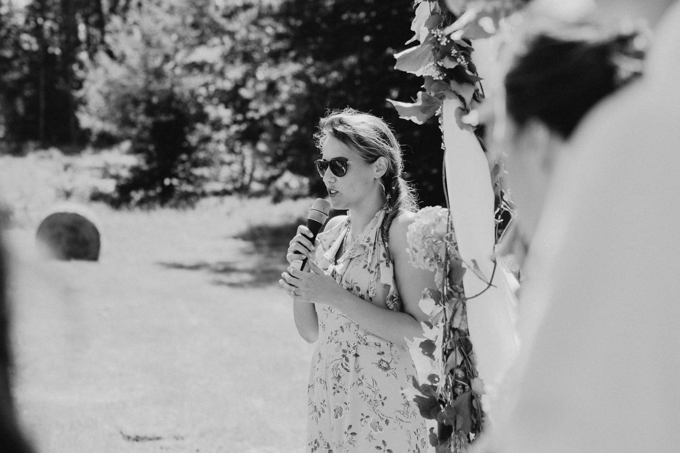 Mariage champêtre nature